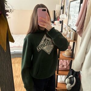 Forest Green Beaver Canoe Graphic Hoodie🦫